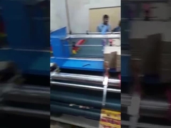 অর্ধ স্বয়ংক্রিয় কার্টন বক্স আঠালো মেশিন ডাবল ফিডিং জন্য corrugated