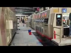 পিজা বক্স ফ্লেক্সো ২৬০০ মিমি প্রিন্টার স্লটার ডাই কাটার স্বয়ংক্রিয় সার্ভো মোটর ড্রাইভ