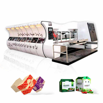 4 রঙিন কার্টন পিজা corrugated বক্স মেশিন Flexo তৈরি